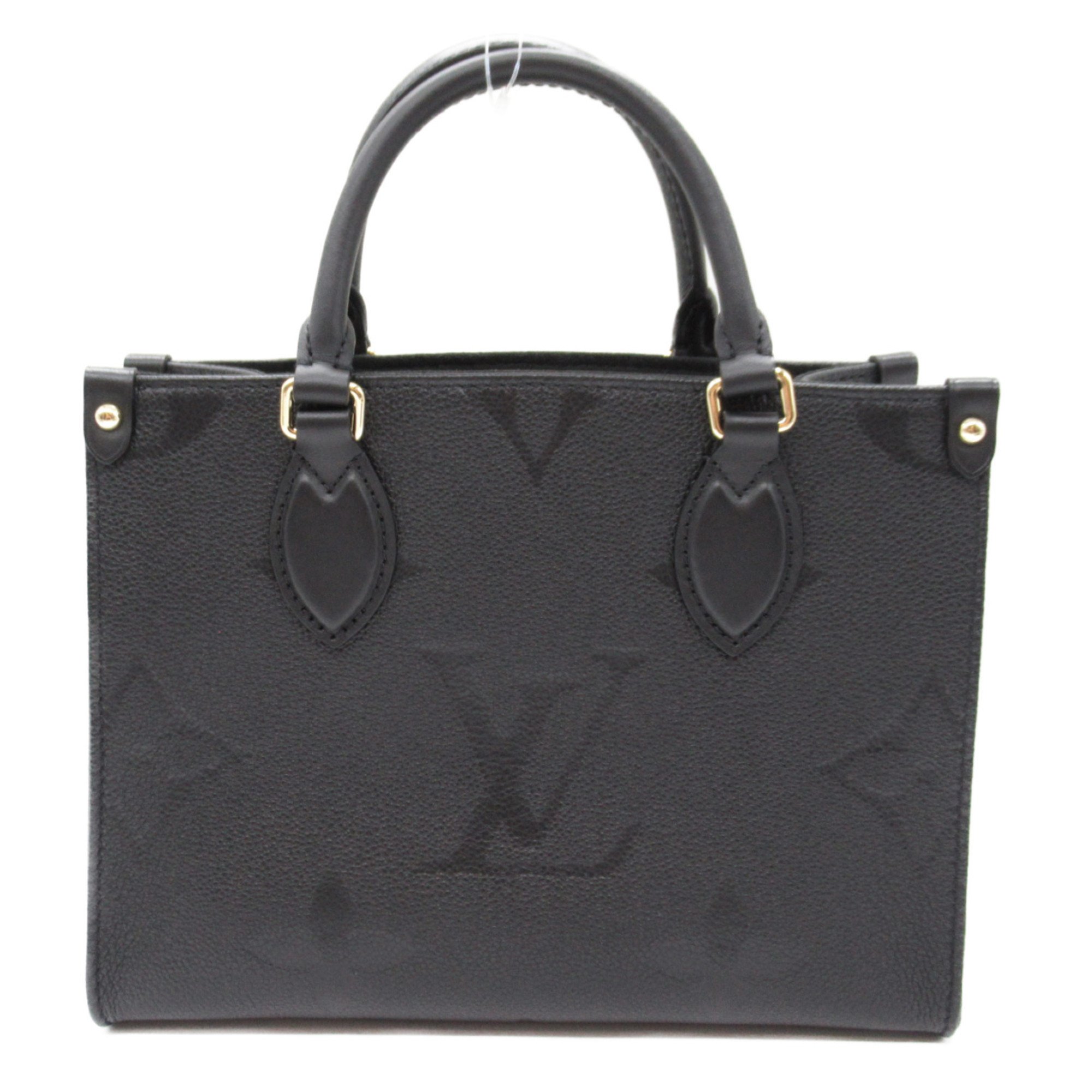 LOUIS VUITTON On the Go PM 2-way shoulder bag, calfskin (cowhide), Monogram Empreinte, women's, black, M45653