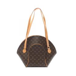 Louis Vuitton Ellipse Shoulder Bag, Coated Canvas, Leather, Monogram, Women's, Brown, M51128