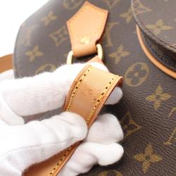 Louis Vuitton Ellipse Shoulder Bag, Coated Canvas, Leather, Monogram, Women's, Brown, M51128