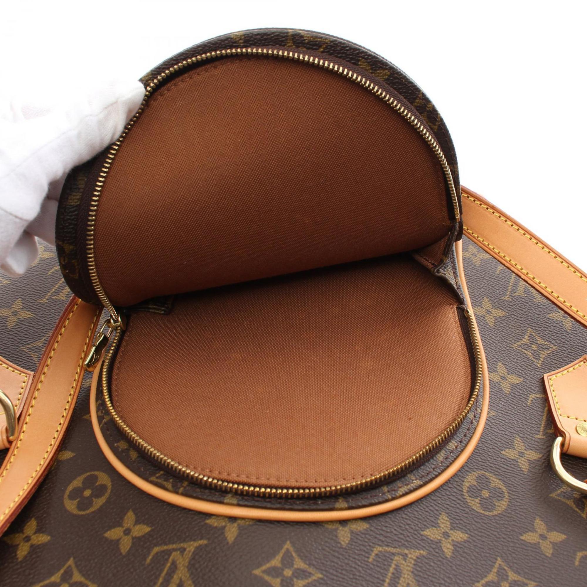 Louis Vuitton Ellipse Shoulder Bag, Coated Canvas, Leather, Monogram, Women's, Brown, M51128