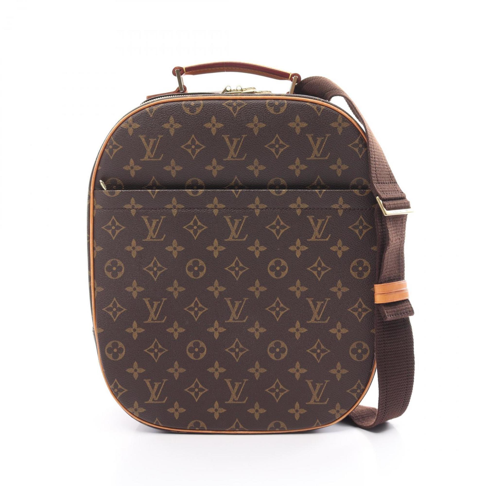 LOUIS VUITTON Packall Sacado Handbag Bag Coated Canvas Leather Monogram Women's Brown M51132