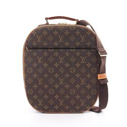 LOUIS VUITTON Packall Sacado Handbag Bag Coated Canvas Leather Monogram Women's Brown M51132