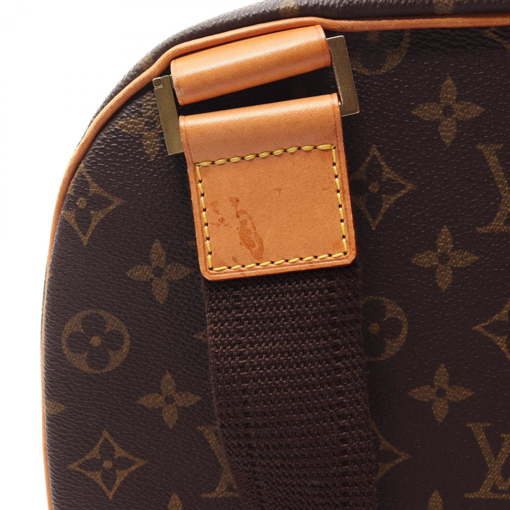 LOUIS VUITTON Packall Sacado Handbag Bag Coated Canvas Leather Monogram Women's Brown M51132