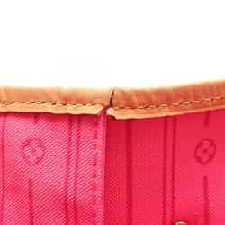 Louis Vuitton Neverfull MM Tote Bag, Coated Canvas, Leather, Monogram Rose, Women's, Brown, Pink, Multicolor, M48613