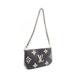 Louis Vuitton LOUIS VUITTON Multi Pochette Accessoires Shoulder Bag Leather Monogram Empreinte Women's Black Beige M45777