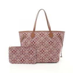 Louis Vuitton Neverfull MM SINCE 1854 Tote Bag Canvas Leather Monogram Jacquard Women's Bordeaux M57273