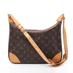 Louis Vuitton Boulogne PM Monogram Shoulder Bag, Coated Canvas, Leather, Women's, Brown, M51265