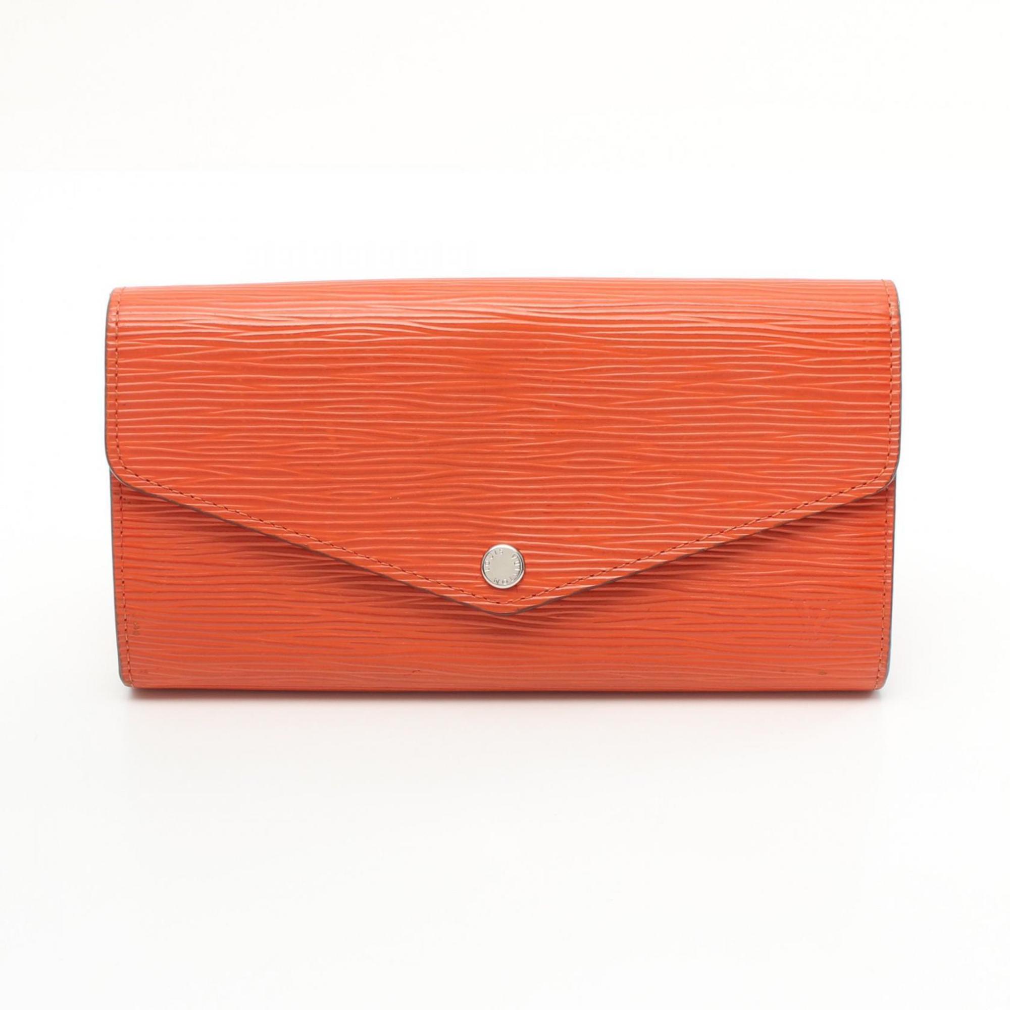 Louis Vuitton LOUIS VUITTON Portefeuille Sarah Epi Pimon Bi-fold Long Wallet Leather Women's Orange M60723