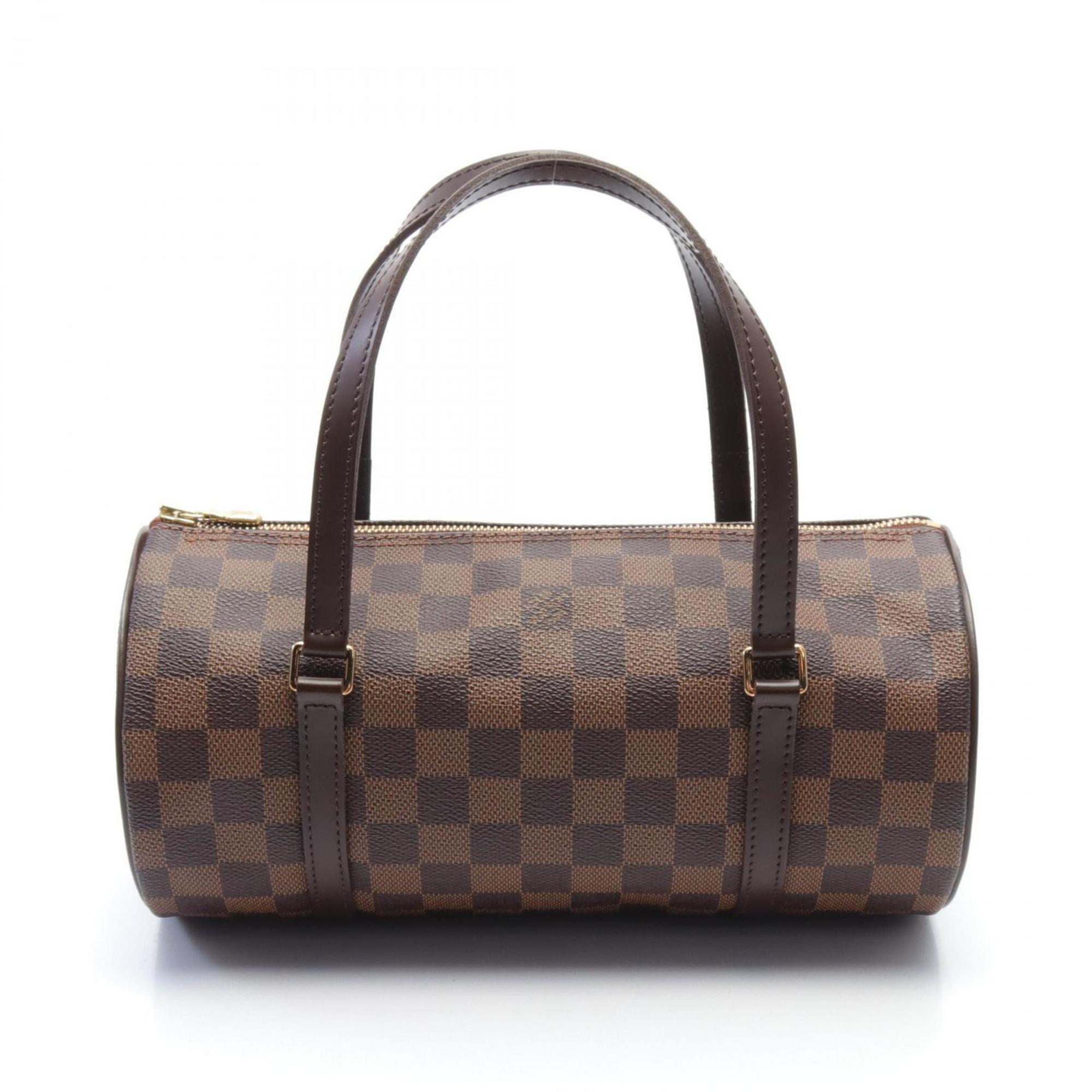 LOUIS VUITTON Papillon 26 Damier Ebene Handbag Bag Coated Canvas Leather Women's Brown N51304