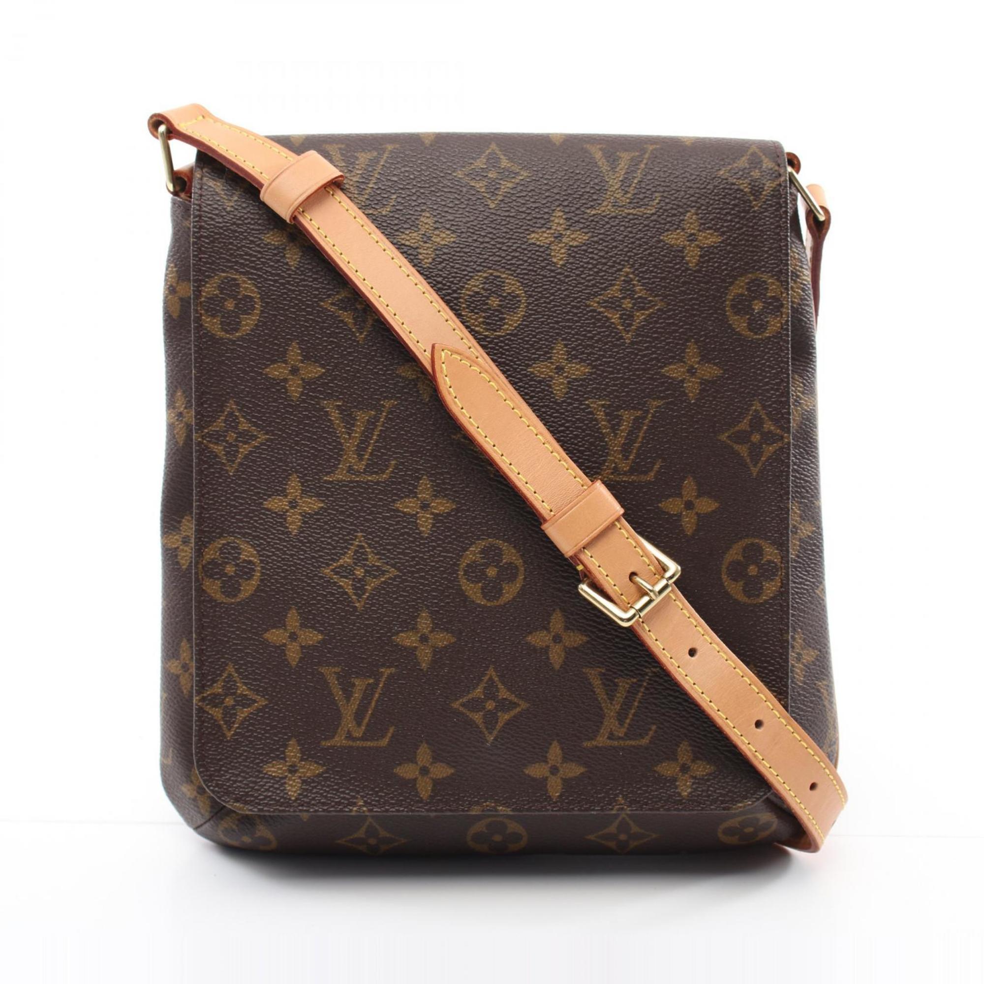 Louis Vuitton Musette Salsa Short Strap Monogram Shoulder Bag, Coated Canvas, Leather, Women's, Brown, M51258