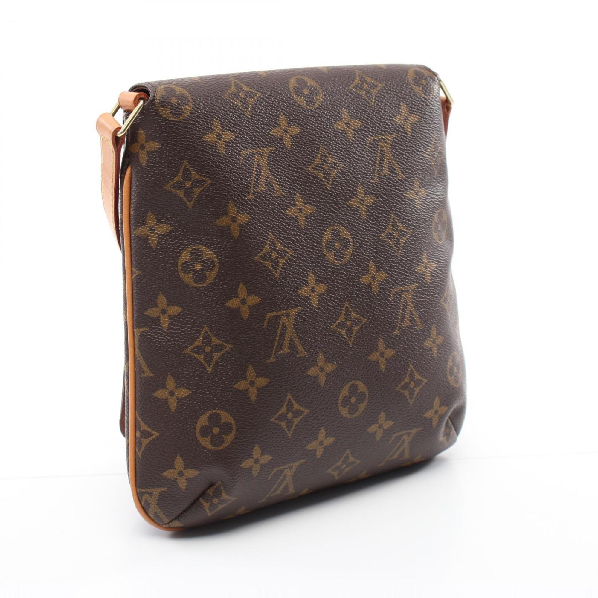 Louis Vuitton Musette Salsa Short Strap Monogram Shoulder Bag, Coated Canvas, Leather, Women's, Brown, M51258