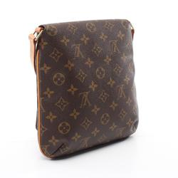 Louis Vuitton Musette Salsa Short Strap Monogram Shoulder Bag, Coated Canvas, Leather, Women's, Brown, M51258