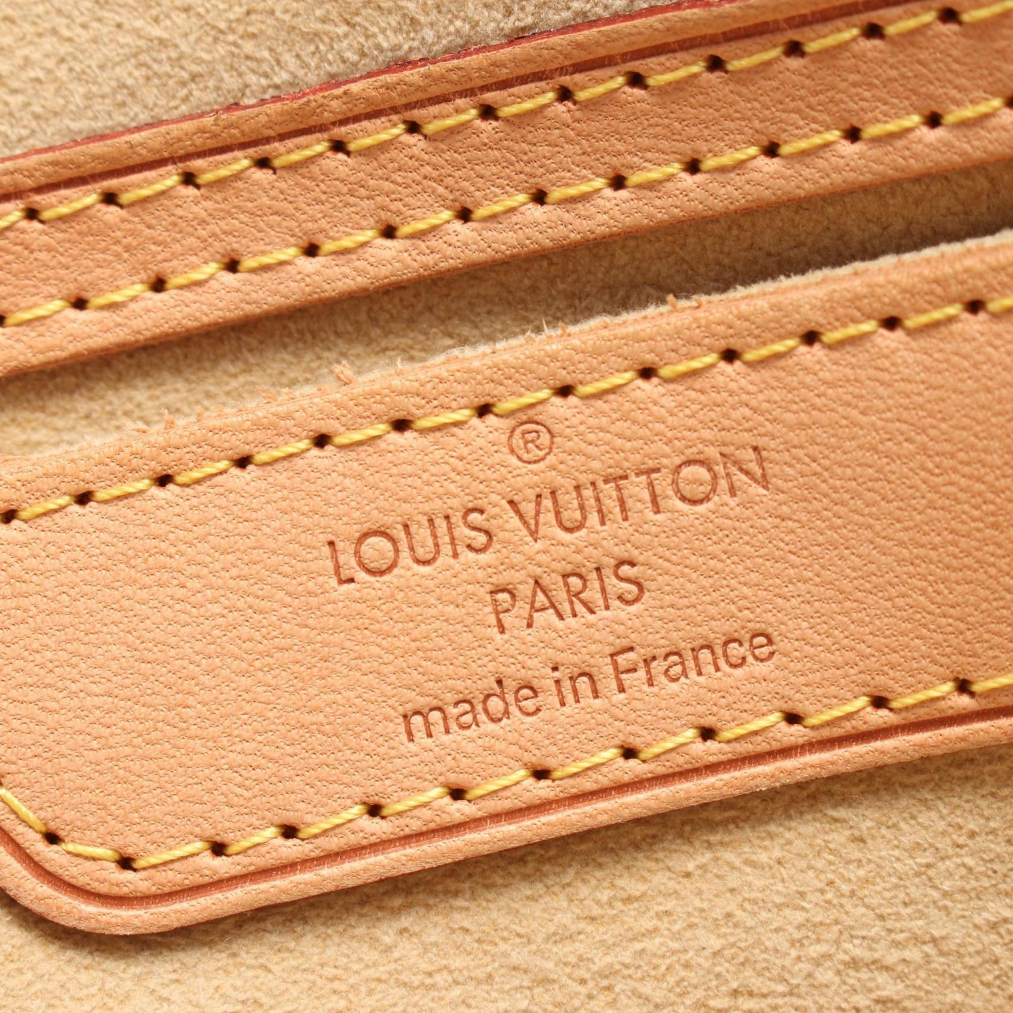 Louis Vuitton Retiro PM Monogram Handbag Bag Coated Canvas Leather Women's Brown M40325