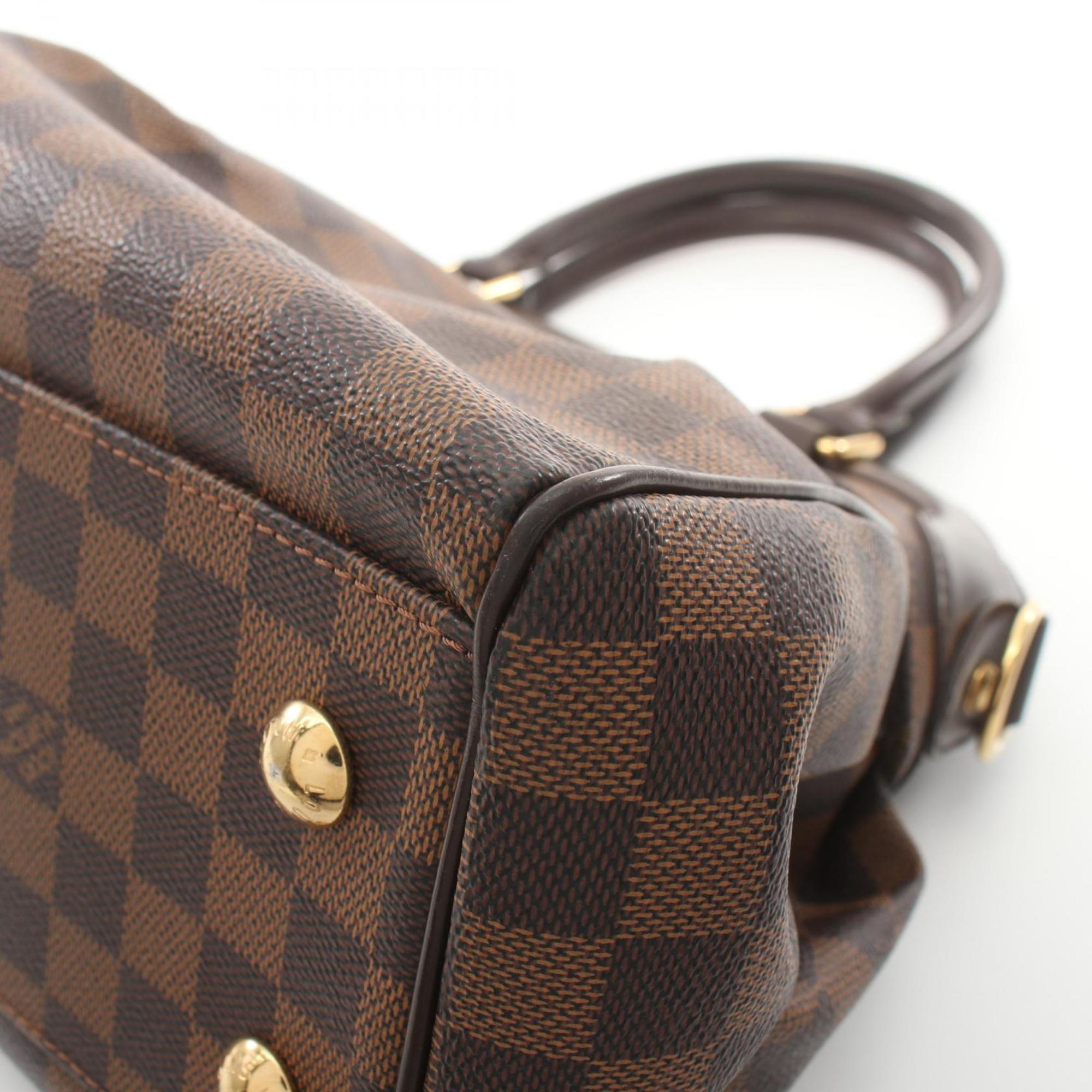 LOUIS VUITTON Trevi PM Handbag Bag Coated Canvas Leather Damier Women's Brown N51997