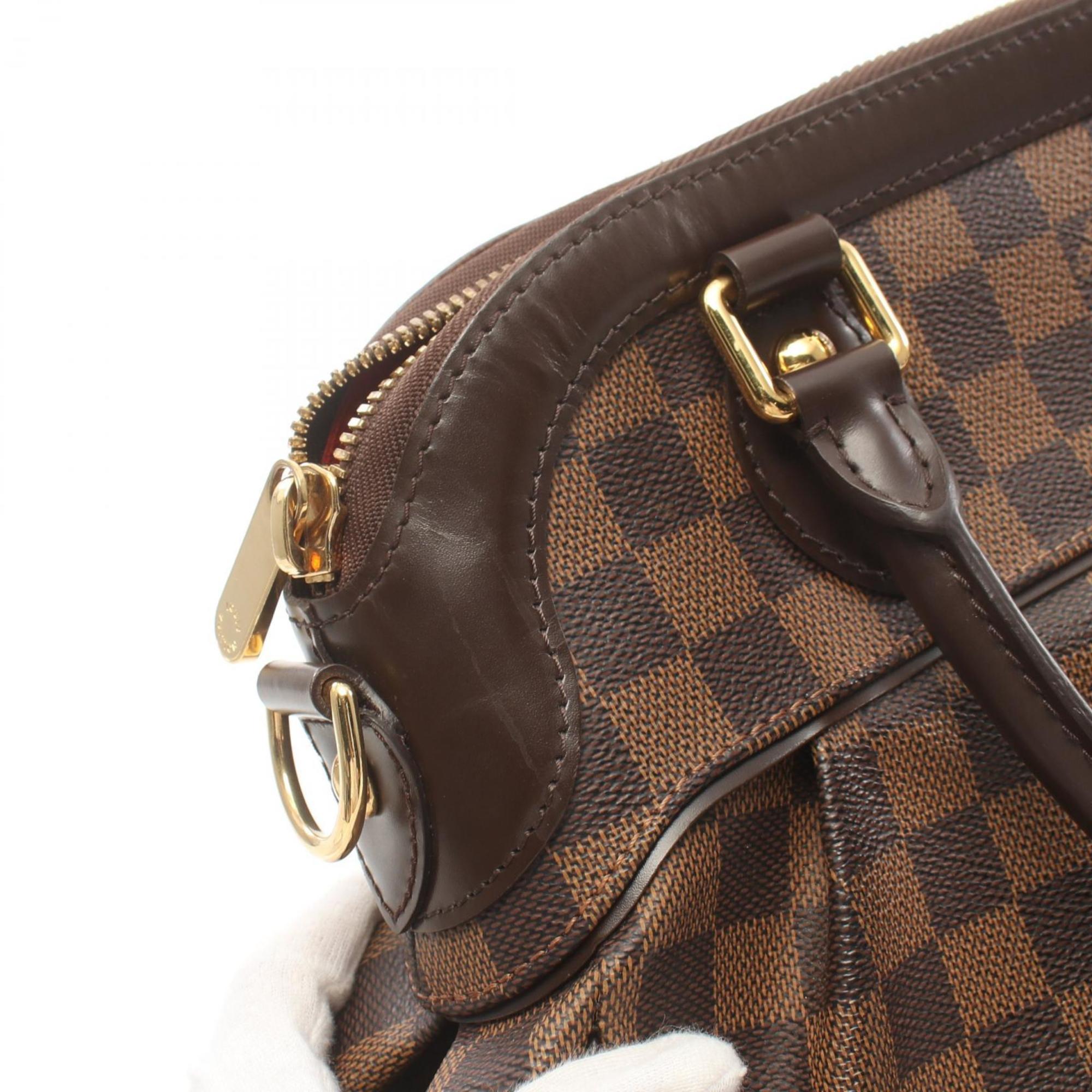 LOUIS VUITTON Trevi PM Handbag Bag Coated Canvas Leather Damier Women's Brown N51997