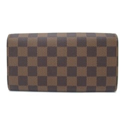 Louis Vuitton LOUIS VUITTON Portefeuille Sarah Bi-fold Wallet Coated Canvas Damier Women's Brown N61734