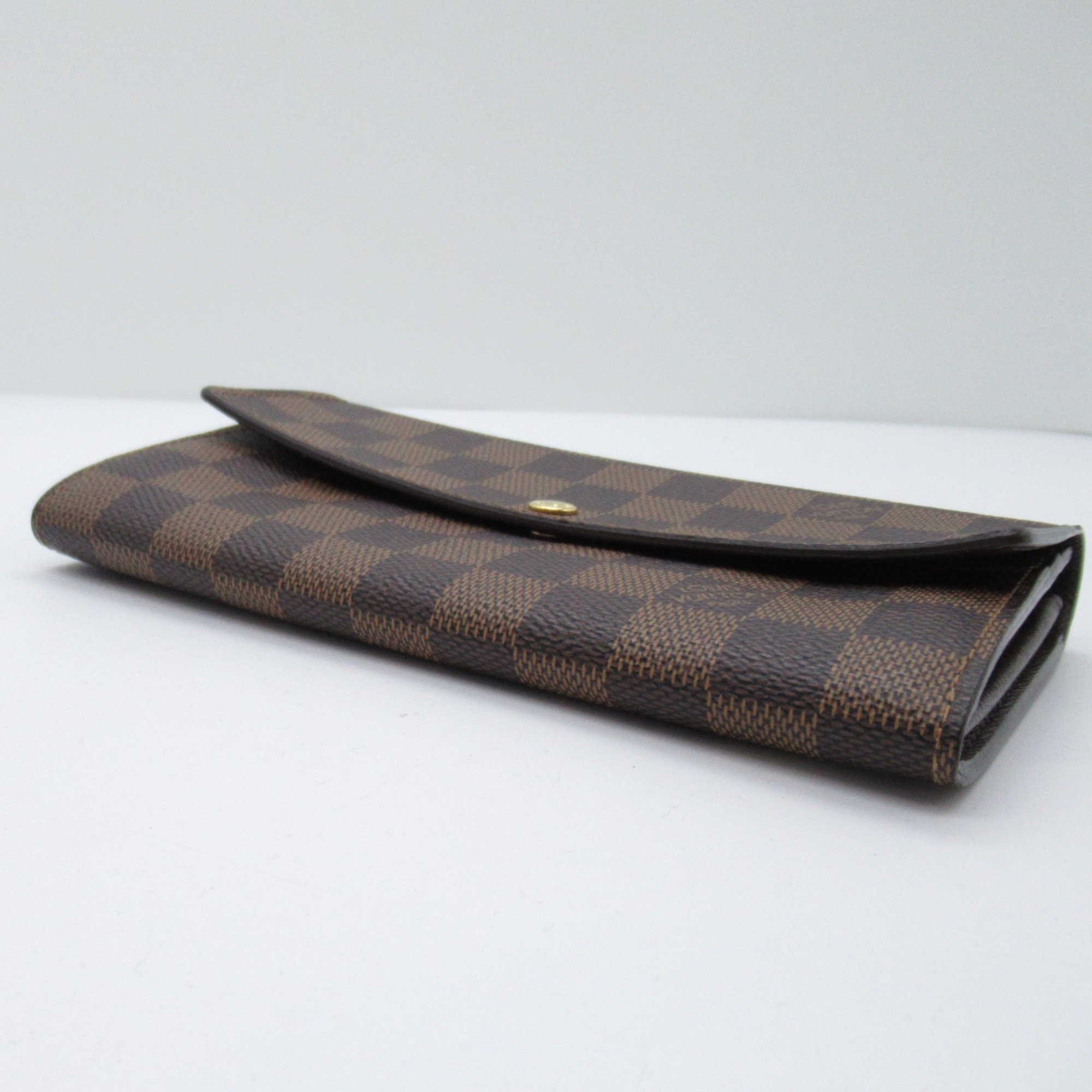 Louis Vuitton LOUIS VUITTON Portefeuille Sarah Bi-fold Wallet Coated Canvas Damier Women's Brown N61734