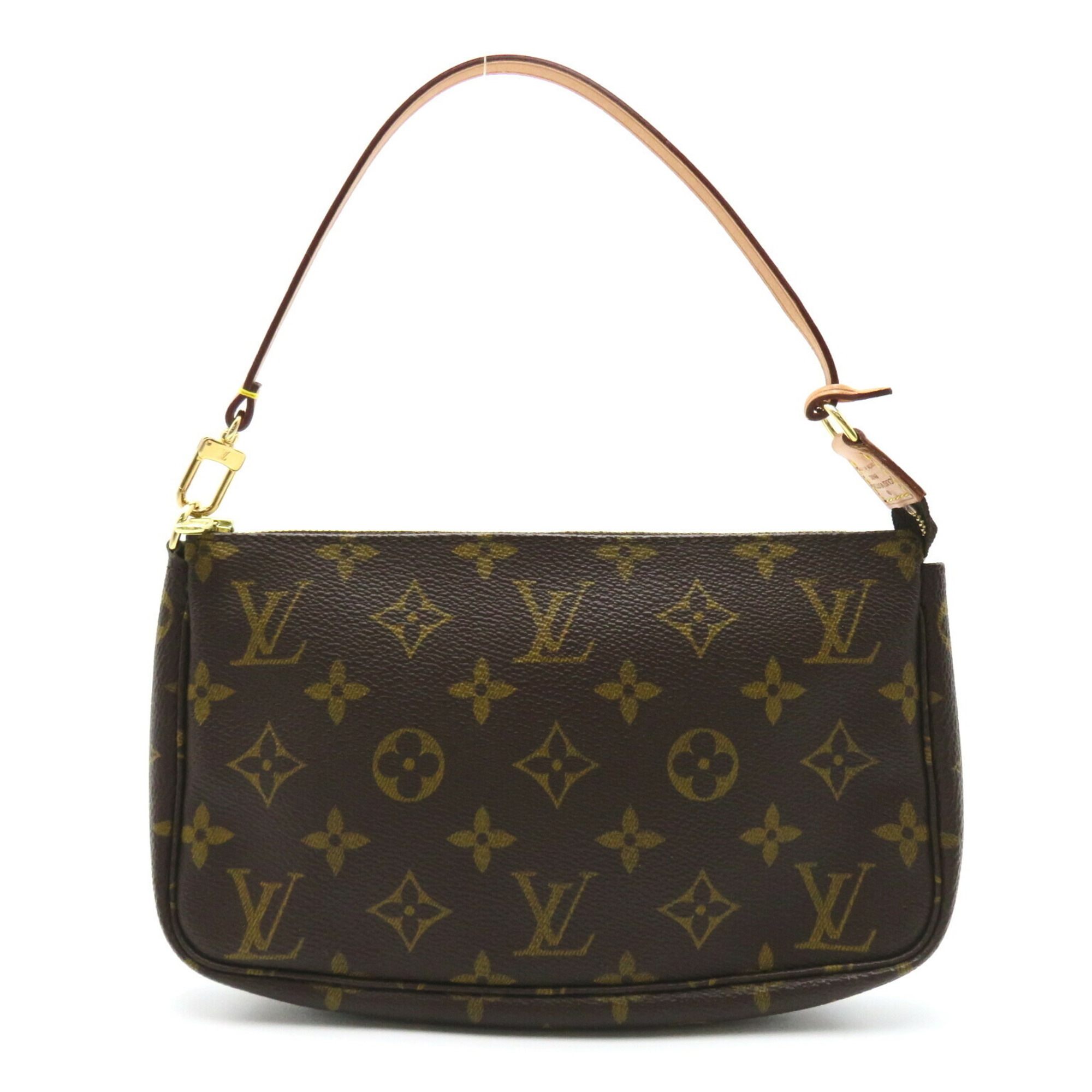 Louis Vuitton LOUIS VUITTON Pochette Accessoires Pouch Bag Coated Canvas Monogram Women's Brown M51980