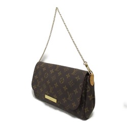 Louis Vuitton LOUIS VUITTON Favorite MM Shoulder Bag Coated Canvas Monogram Women's Brown M40718