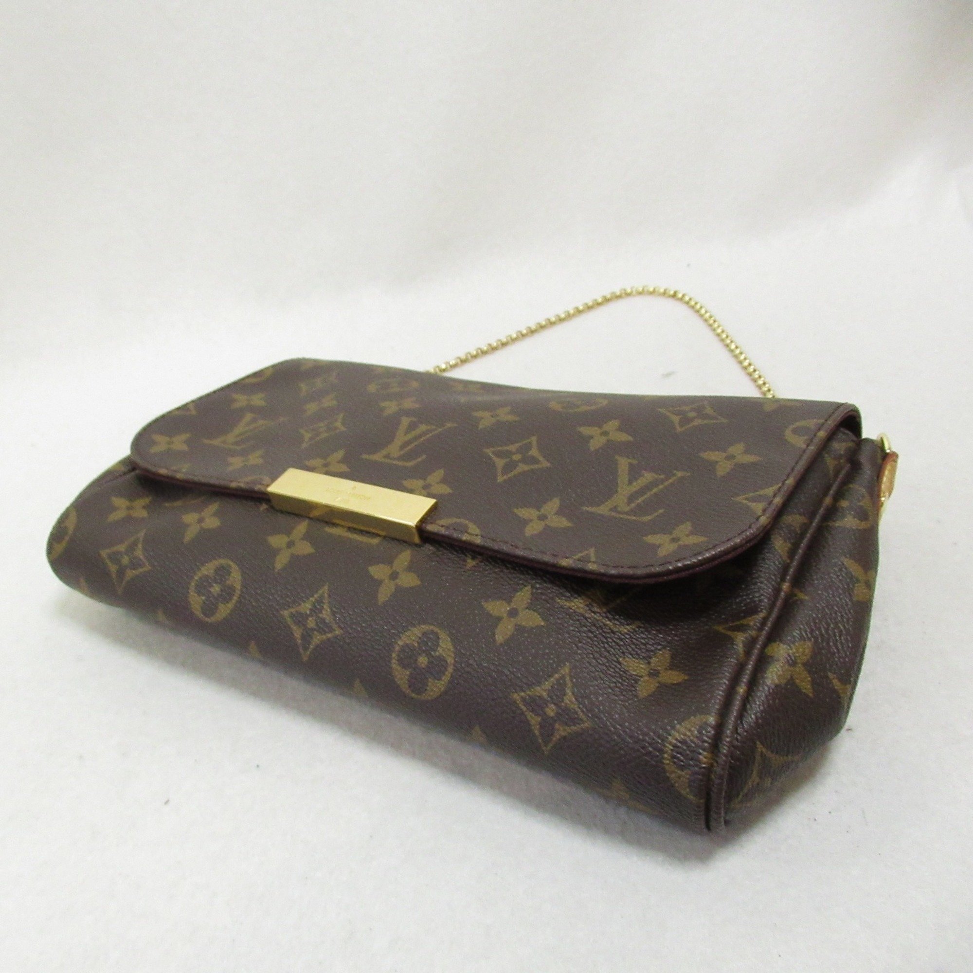 Louis Vuitton LOUIS VUITTON Favorite MM Shoulder Bag Coated Canvas Monogram Women's Brown M40718