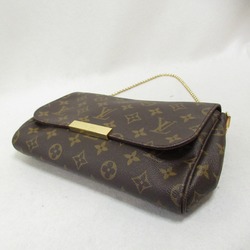 Louis Vuitton LOUIS VUITTON Favorite MM Shoulder Bag Coated Canvas Monogram Women's Brown M40718