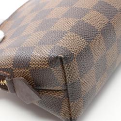 Louis Vuitton LOUIS VUITTON Pochette Tick Pouch Bag Coated Canvas Damier Women's Brown N47516