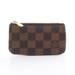 Louis Vuitton LOUIS VUITTON Pochette Cle Wallet/Coin Case Wallet Coated Canvas Leather Damier Men's Women's Brown N62658