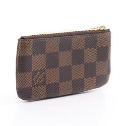 Louis Vuitton LOUIS VUITTON Pochette Cle Wallet/Coin Case Wallet Coated Canvas Leather Damier Men's Women's Brown N62658