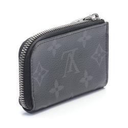 Louis Vuitton LOUIS VUITTON Portemonnay Jour Monogram Eclipse Wallet/Coin Case Wallet Coated Canvas Men's Black M63536