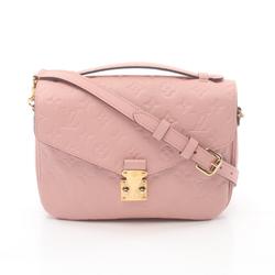 Louis Vuitton Pochette Metis MM Monogram Empreinte Rose Poodle Handbag Bag Leather Women's Pink M44018