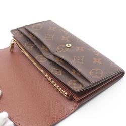 Louis Vuitton LOUIS VUITTON Portefeuille Sarah Monogram Bi-fold Long Wallet Coated Canvas Women's Brown M60531