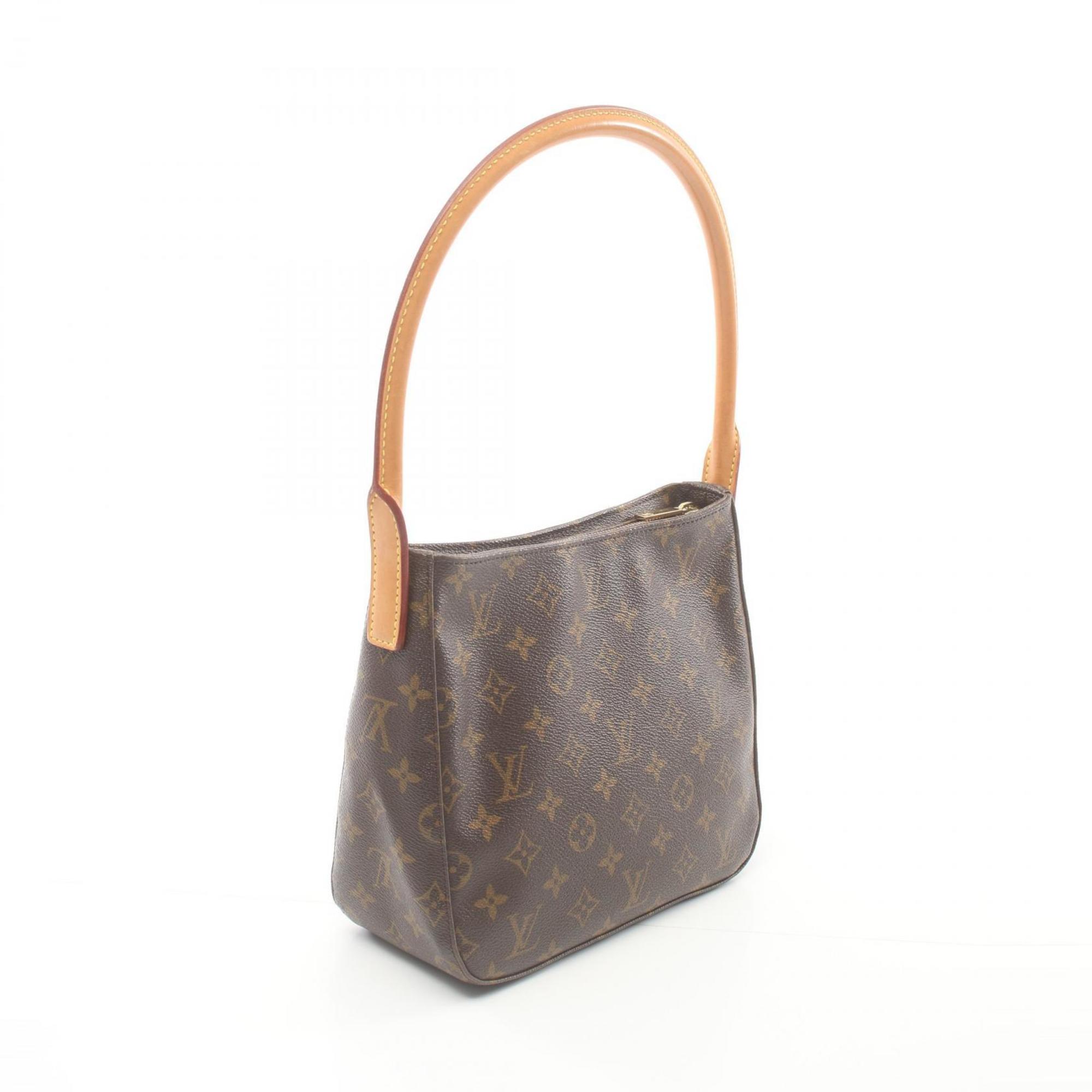 Louis Vuitton LOUIS VUITTON Looping MM Shoulder Bag Coated Canvas Leather Monogram Women's Brown M51146