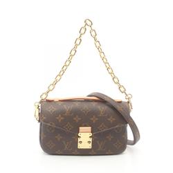 Louis Vuitton LOUIS VUITTON Pochette Metis EW Handbag Bag Coated Canvas Leather Monogram Women's Brown M46279