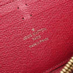 Louis Vuitton LOUIS VUITTON Portefeuille Clemence Round Long Wallet Coated Canvas Leather Monogram Women's Brown Pink M60742