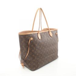 Louis Vuitton Neverfull GM Tote Bag, Coated Canvas, Leather, Monogram, Women's, Brown, M40990