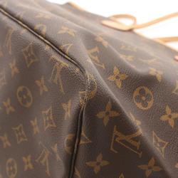 Louis Vuitton Neverfull GM Tote Bag, Coated Canvas, Leather, Monogram, Women's, Brown, M40990