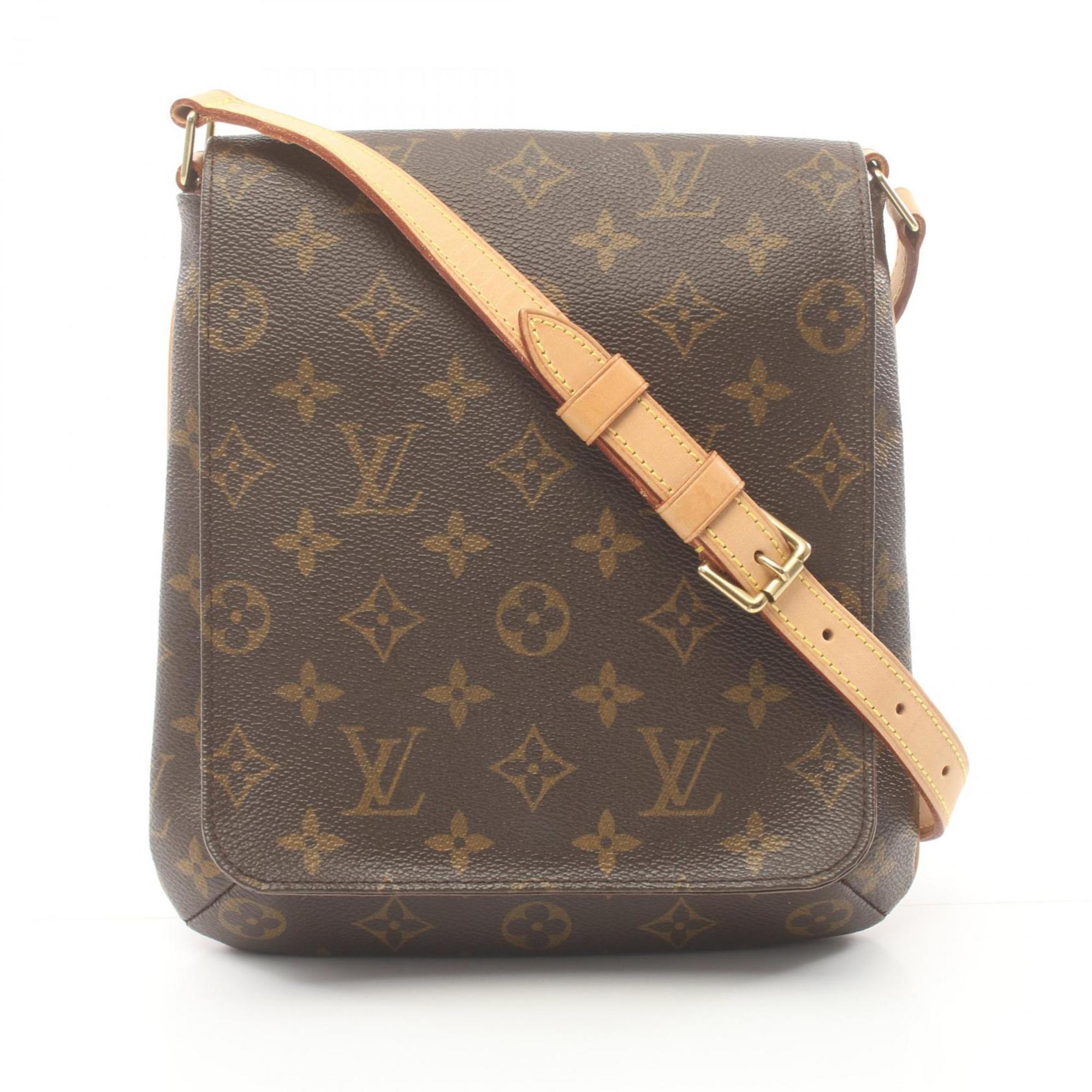 Louis Vuitton Musette Salsa Short Strap Monogram Shoulder Bag, Coated Canvas, Leather, Women's, Brown, M51258