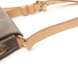 Louis Vuitton Musette Salsa Short Strap Monogram Shoulder Bag, Coated Canvas, Leather, Women's, Brown, M51258