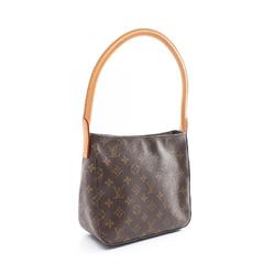 Louis Vuitton LOUIS VUITTON Looping MM Shoulder Bag Coated Canvas Leather Monogram Women's Brown M51146