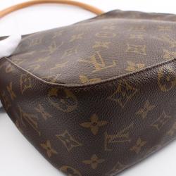 Louis Vuitton LOUIS VUITTON Looping MM Shoulder Bag Coated Canvas Leather Monogram Women's Brown M51146