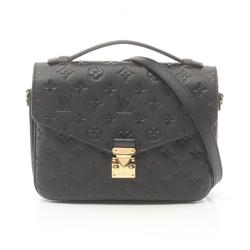 Louis Vuitton LOUIS VUITTON Pochette Metis MM Monogram Empreinte Noir Handbag Bag Leather Women's Black M41487