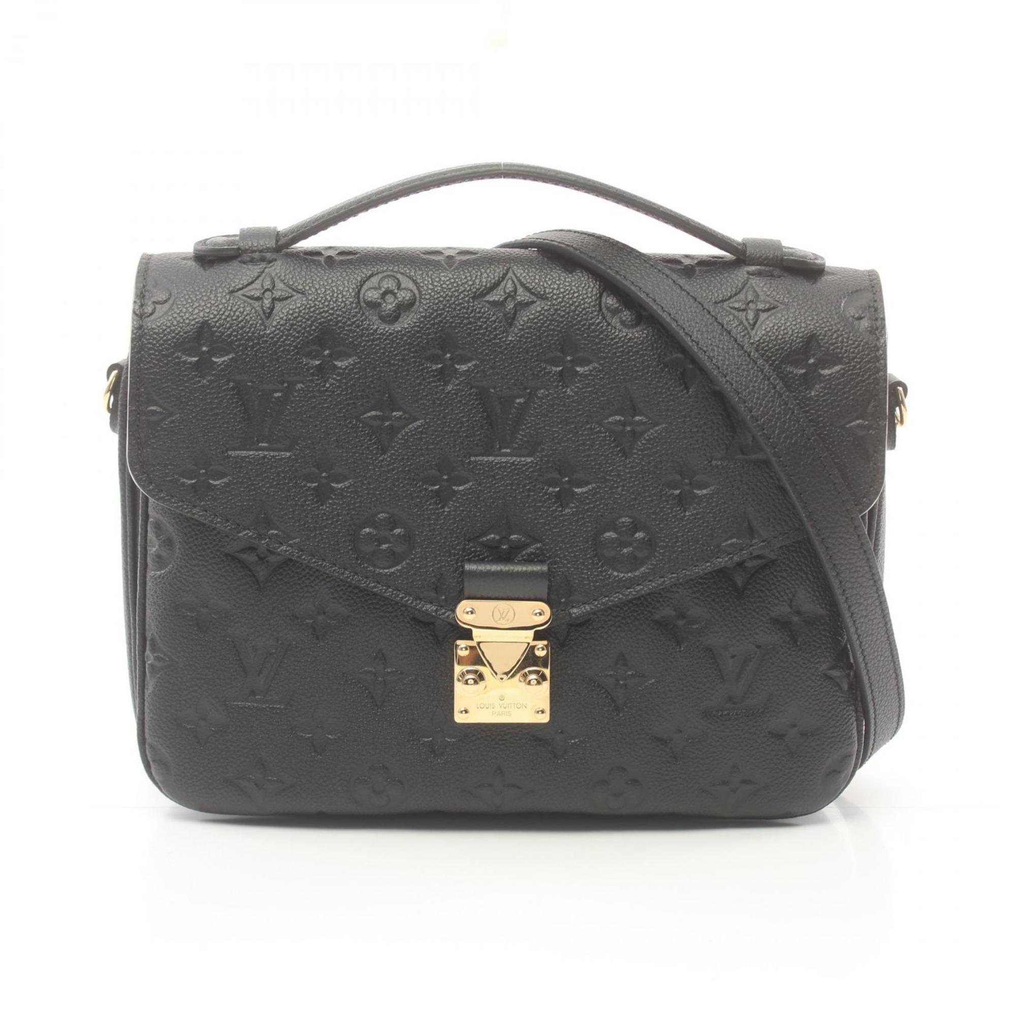 Louis Vuitton LOUIS VUITTON Pochette Metis MM Monogram Empreinte Noir Handbag Bag Leather Women's Black M41487