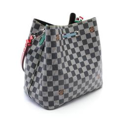 Louis Vuitton NeoNoe Shoulder Bag Coated Canvas Leather Damier Women's Black White Multicolor N40229