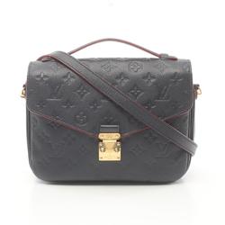 Louis Vuitton LOUIS VUITTON Pochette Metis MM Monogram Empreinte Marine Rouge Handbag Bag Leather Women's Navy M44071