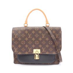 Louis Vuitton LOUIS VUITTON Marignan Handbag Bag Coated Canvas Leather Monogram Women's Brown Black M44259