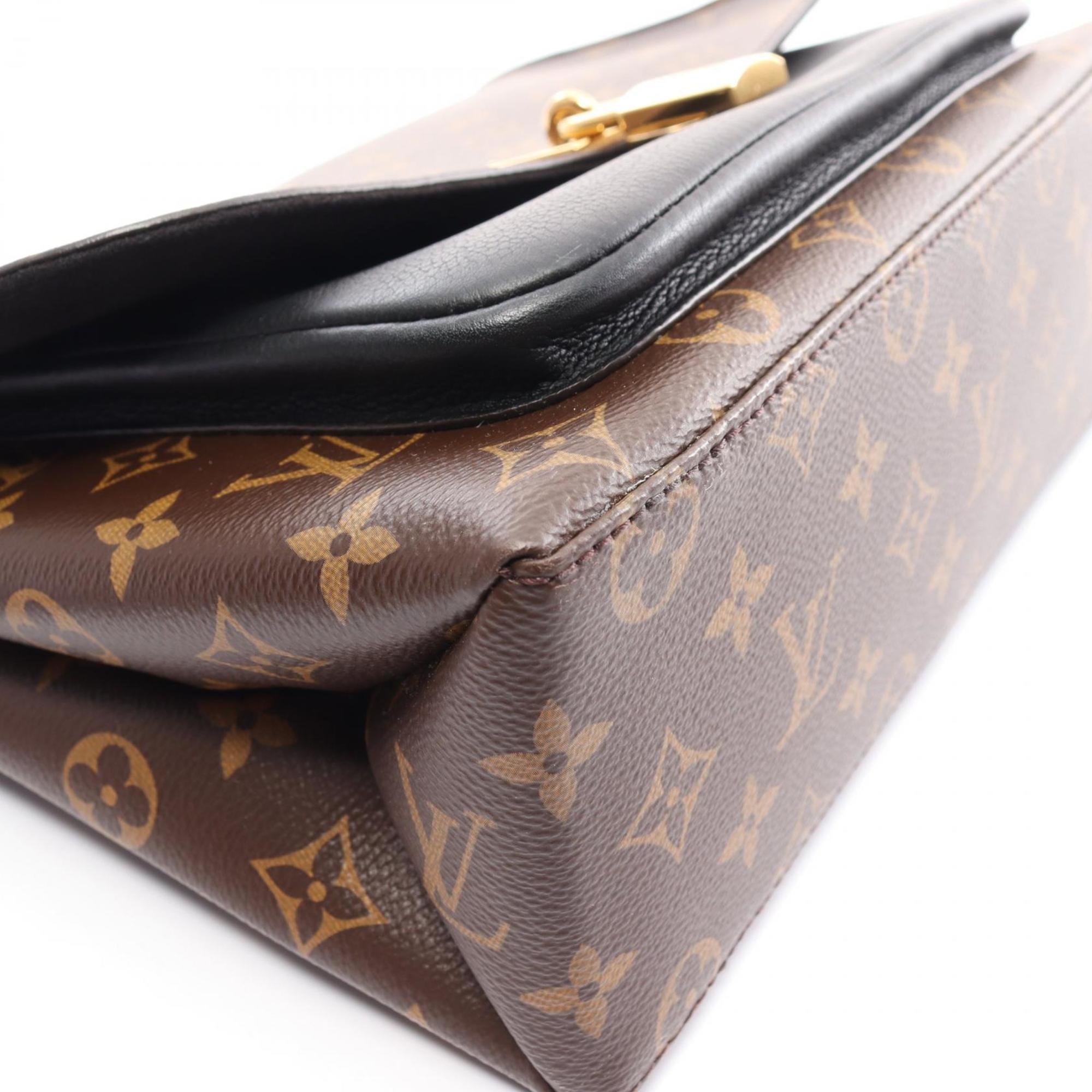 Louis Vuitton LOUIS VUITTON Marignan Handbag Bag Coated Canvas Leather Monogram Women's Brown Black M44259