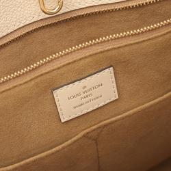 LOUIS VUITTON On the Go GM Monogram Empreinte Cream Tote Bag Leather Women's Ivory M45081