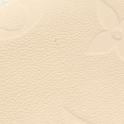 LOUIS VUITTON On the Go GM Monogram Empreinte Cream Tote Bag Leather Women's Ivory M45081