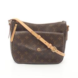 Louis Vuitton Mabillon Shoulder Bag, Coated Canvas, Leather, Monogram, Women's, Brown, M41679