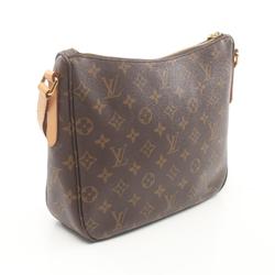 Louis Vuitton Mabillon Shoulder Bag, Coated Canvas, Leather, Monogram, Women's, Brown, M41679